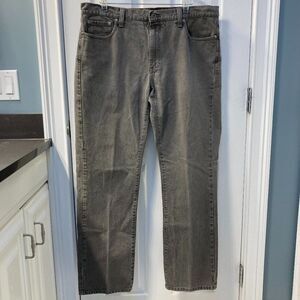 L.L. Bean Gray Cotton Denim Jeans Standard Fit Size 38 x 34 (1 of 2)